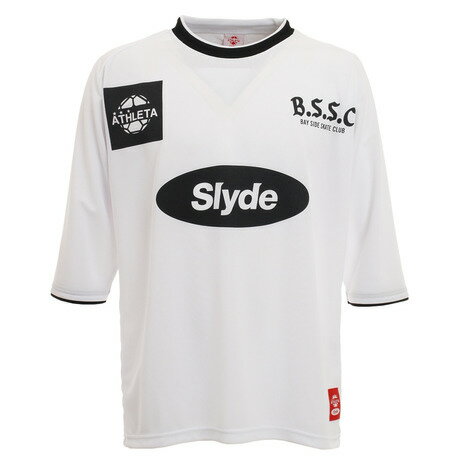 スライド（SLYDE） サッカーウェア メンズ Tシャツ 「スライド×アスレタ」コラボ!ゲームシャツ sl2020021102LTD-WHT （メンズ）