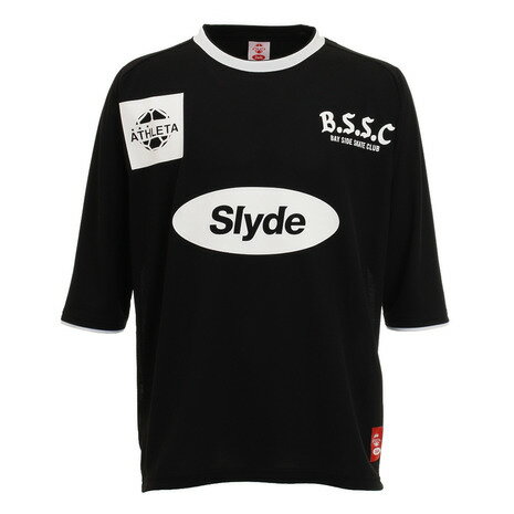 スライド（SLYDE） サッカーウェア メンズ Tシャツ 「スライド×アスレタ」コラボ!ゲームシャツ sl2020021102LTD-BLK （メンズ）