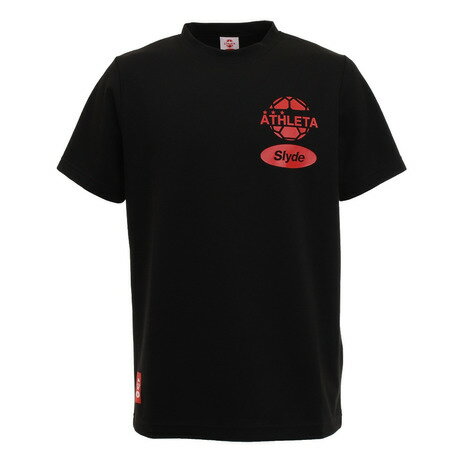 スライド（SLYDE） サッカー ウェア メンズ Tシャツ メンズ 半袖 「スライド×アスレタ」コラボ!ロゴ sl2020021148LTD-BLK （メンズ）