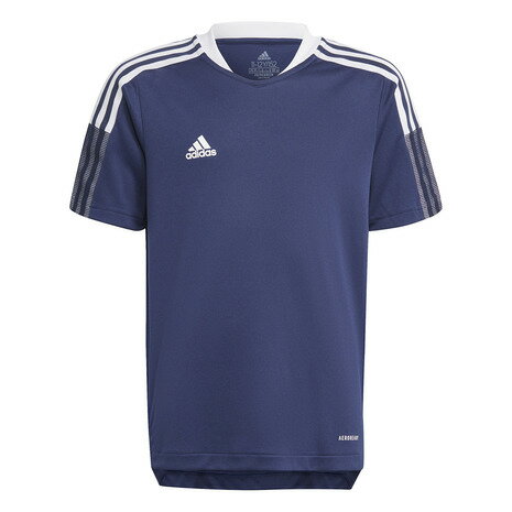 アディダス（adidas） サッカーウェア ジュニア Tシャツ ティロ 21 トレーニングジャージー 44875-GM7573 （キッズ）